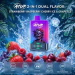 ATUP 60000 Puffs Strawberry Raspberry Cherry Ice Disposable E-Cig