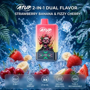ATUP 60K Puffs Strawberry Banana Fizzy Cherry Disposable Pen
