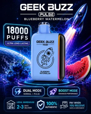 Geek Buzz Pulse 18000 Blueberry Watermelon vape device
