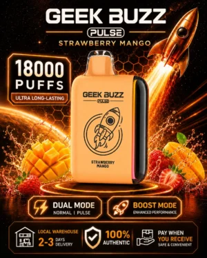 Geek Buzz Pulse 18000 Strawberry Mango vape device